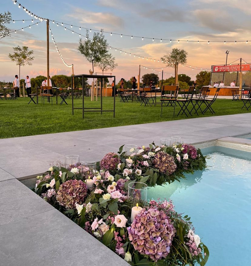 Flores e iluminación para bodas